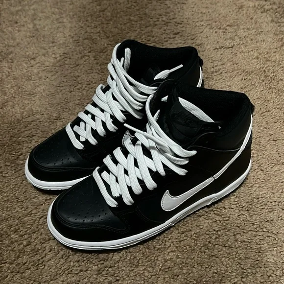 Nike Dunk Hi - Anthracite Black White - 4.5Y/6W - Picture 1 of 4